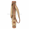 Guangzhou Manufacturer for custom canvas and genuine golf accessories leather golf travel bag